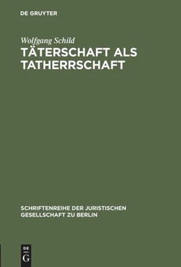 Abbildung von Schild | Täterschaft als Tatherrschaft | 1. Auflage | 1994 | 137 | beck-shop.de