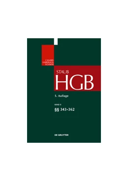 Abbildung von Staub | Handelsgesetzbuch: HGB, Band 8/1: §§ 343-372 | 5. Auflage | 2024 | beck-shop.de