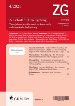 Abbildung von ZG • Zeitschrift für Gesetzgebung | 33. Auflage | 2024 | beck-shop.de
