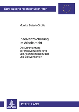Abbildung von Batsch-Grosse | Insolvenzsicherung im Arbeitsrecht | 1. Auflage | 2011 | 5154 | beck-shop.de