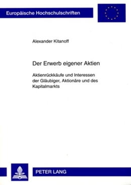 Abbildung von Kitanoff | Der Erwerb eigener Aktien | 1. Auflage | 2009 | 4825 | beck-shop.de