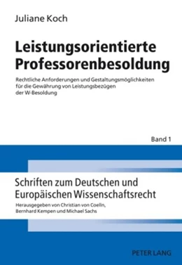 Abbildung von Lorenz | Leistungsorientierte Professorenbesoldung | 1. Auflage | 2009 | 1 | beck-shop.de