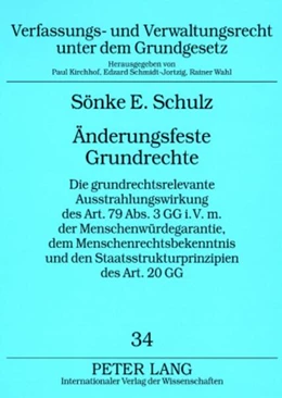 Abbildung von Schulz | Änderungsfeste Grundrechte | 1. Auflage | 2008 | 34 | beck-shop.de