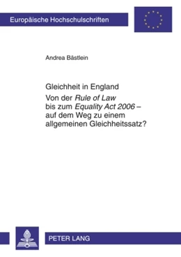 Abbildung von Bästlein | Gleichheit in England | 1. Auflage | 2009 | 4939 | beck-shop.de
