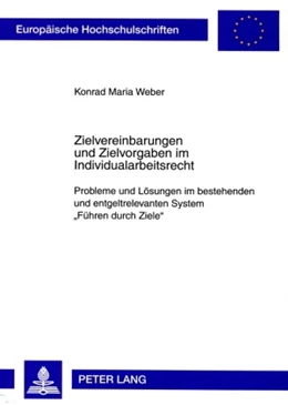 Abbildung von Weber | Zielvereinbarungen und Zielvorgaben im Individualarbeitsrecht | 1. Auflage | 2009 | 4880 | beck-shop.de