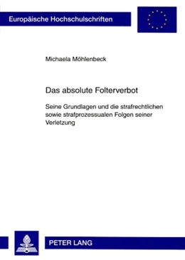 Abbildung von Möhlenbeck | Das absolute Folterverbot | 1. Auflage | 2008 | 4754 | beck-shop.de