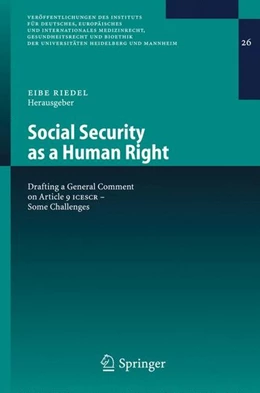 Abbildung von Riedel | Social Security as a Human Right | 1. Auflage | 2006 | beck-shop.de