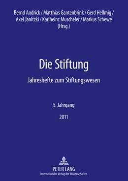 Abbildung von Andrick / Janitzki | Die Stiftung | 1. Auflage | 2011 | 5 | beck-shop.de
