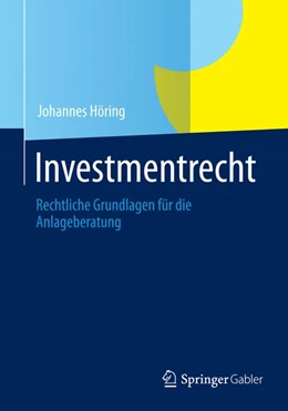 Abbildung von Höring | Investmentrecht | 1. Auflage | 2013 | beck-shop.de