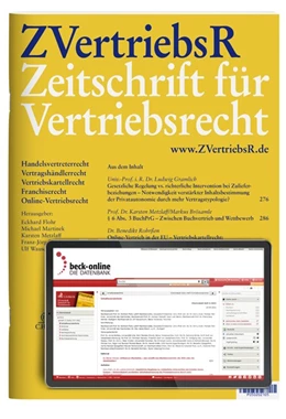 Abbildung von ZVertriebsR • Zeitschrift für Vertriebsrecht | 7. Auflage | 2024 | beck-shop.de