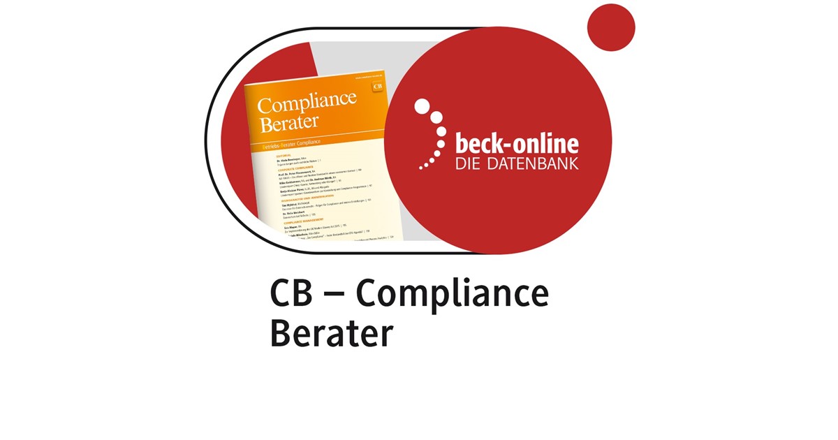 Beck Online Cb Compliance Berater 1 Auflage Beck Shop De