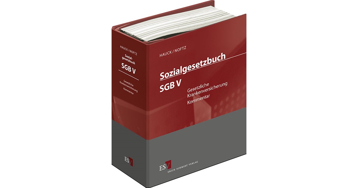 Hauck Noftz Sozialgesetzbuch Sgb V Gesetzliche Krankenversicherung Mit Aktualisierungsservice 1 Auflage 2019 Beck Shop De