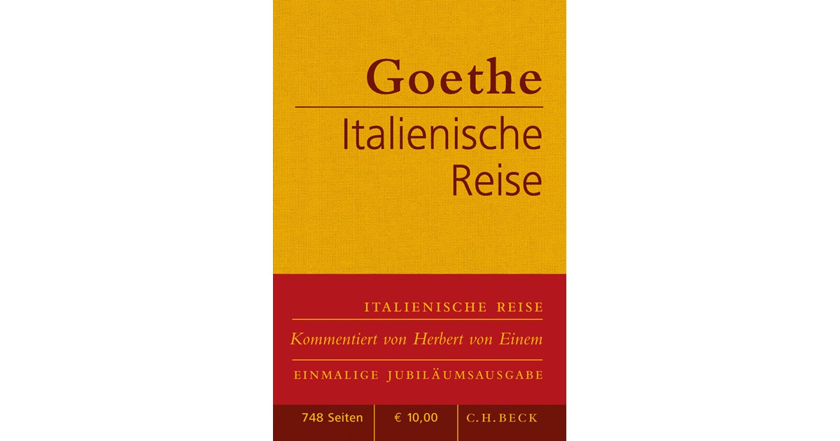 Goethe, Johann Wolfgang von | Italienische Reise | 3 ...