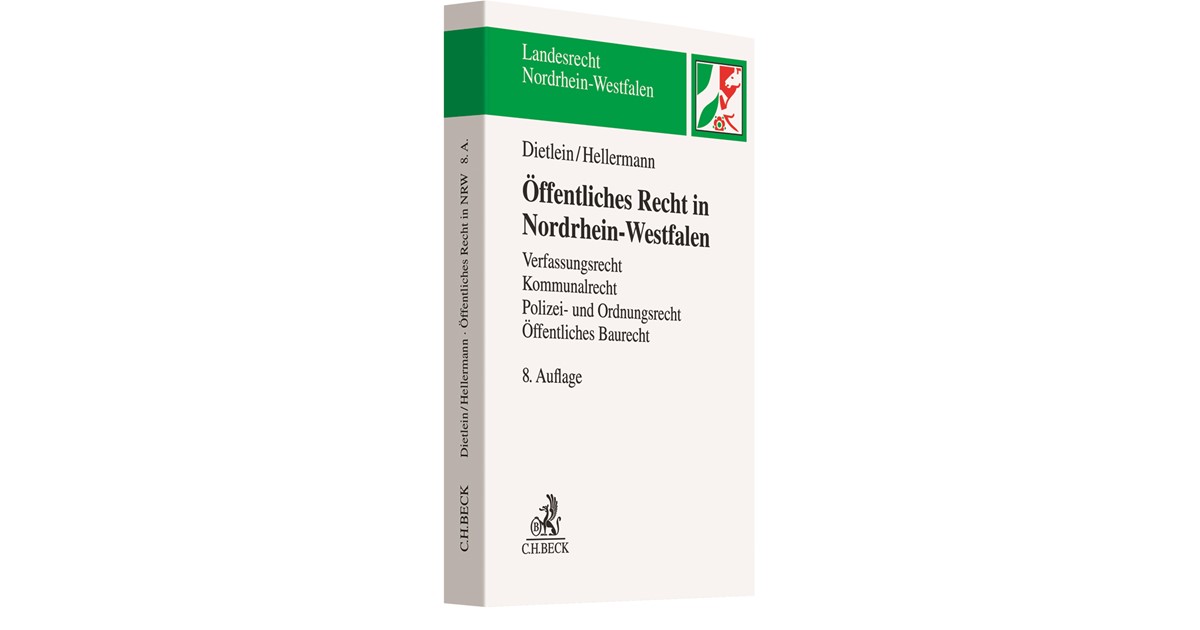 Dietlein Hellermann Offentliches Recht In Nordrhein Westfalen 8 Auflage 21 Beck Shop De