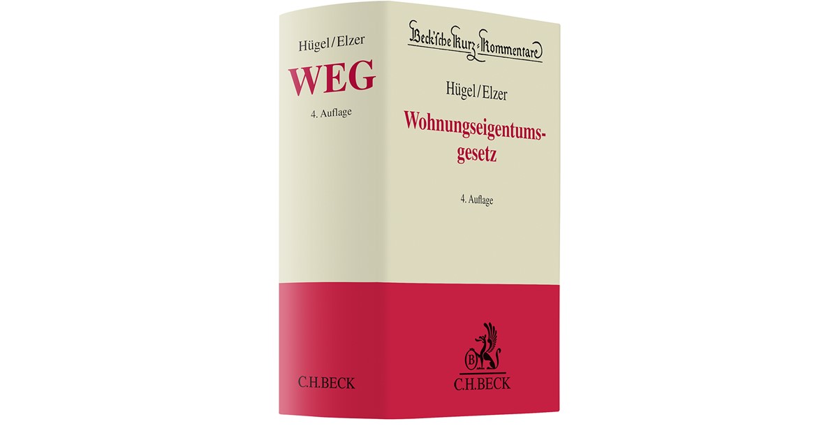 Hügel Wohnungseigentumsgesetz WEG 4. Auflage 2025