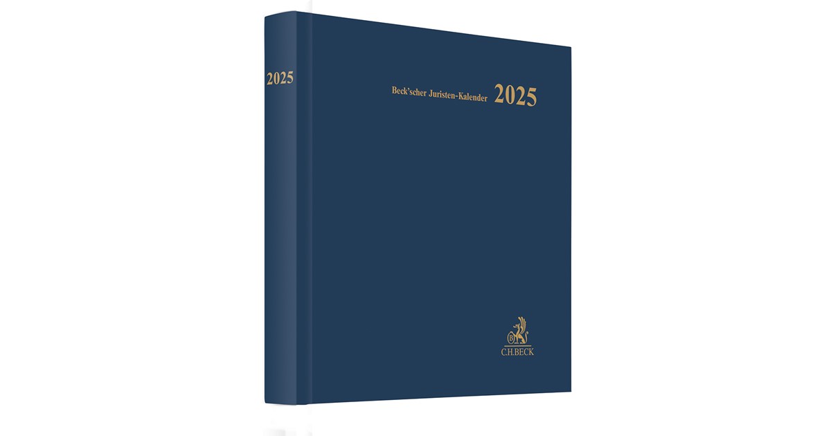 Beck'scher JuristenKalender 2025 1. Auflage 2024