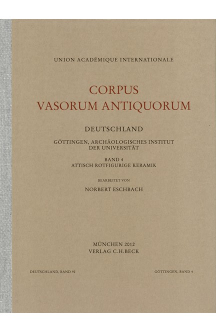 Cover: Norbert Eschbach, Corpus Vasorum Antiquorum Deutschland Bd. 92:  Göttingen Band 4