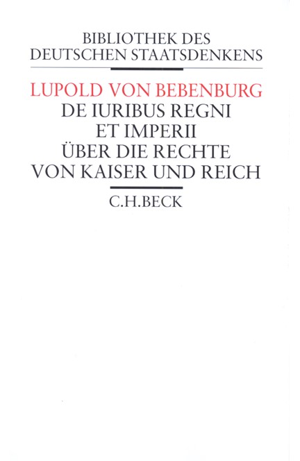 Cover: Lupold von Bebenburg, De iuribus regni et imperii
