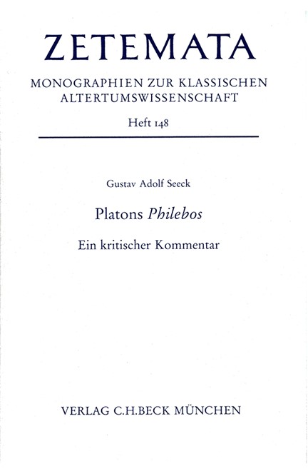 Cover: Gustav Adolf Seeck, Platons Philebos