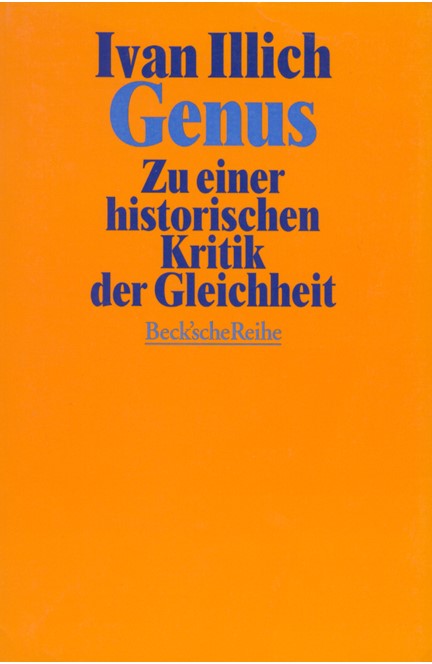 Cover: Ivan Illich, Genus
