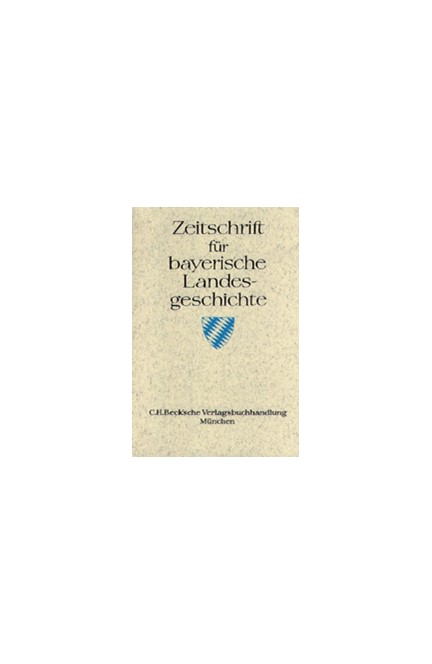 Cover: , Zeitschrift für bayerische Landesgeschichte Band 68 Heft 2/2005