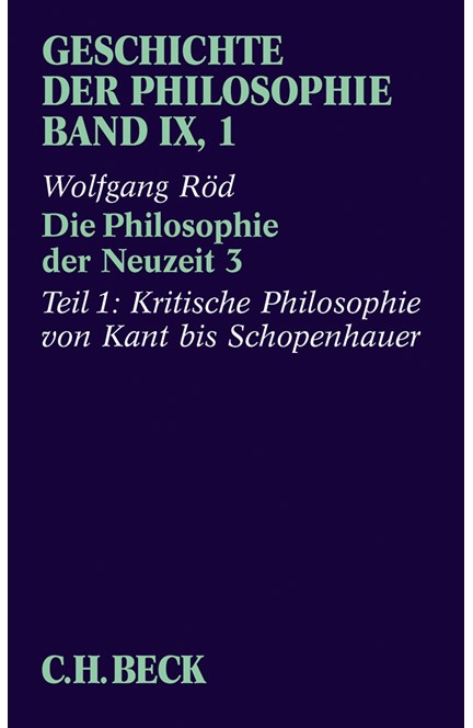 Cover: Wolfgang Röd, Die Philosophie der Neuzeit 3