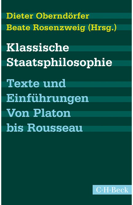 Cover: , Klassische Staatsphilosophie