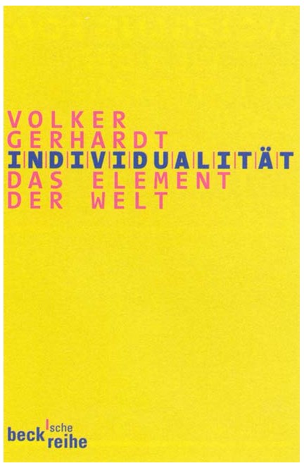 Cover: Volker Gerhardt, Individualität