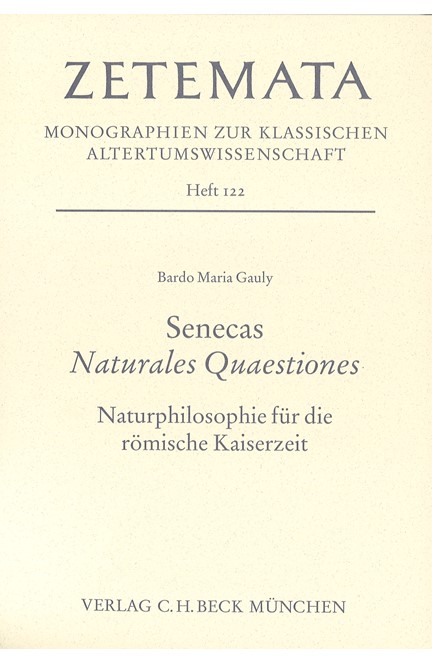 Cover: Bardo Maria Gauly, Senecas Naturales Quaestiones