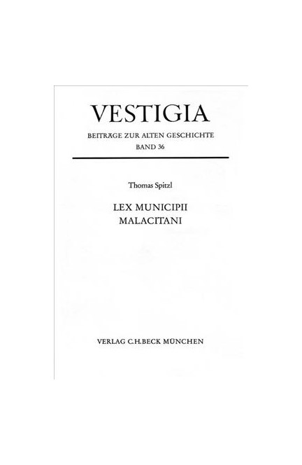 Cover: Thomas Spitzl, Lex municipii Malacitani