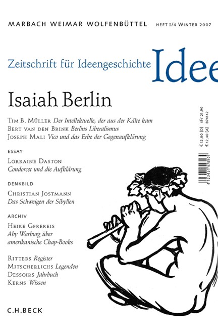 Cover: , Zeitschrift für Ideengeschichte: ZIG (2007) Heft 4: Isaiah Berlin