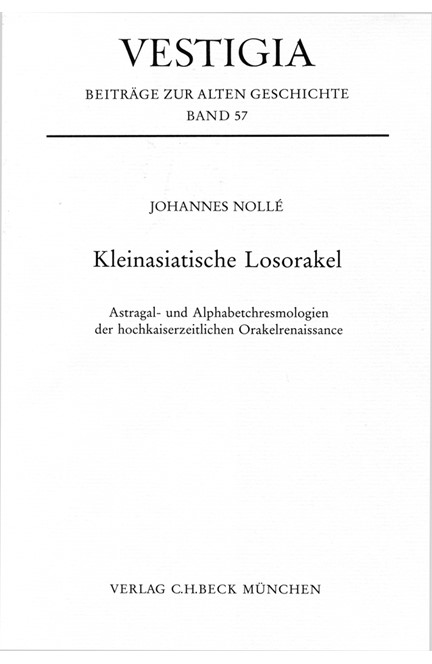 Cover: Johannes Nollé, Kleinasiatische Losorakel