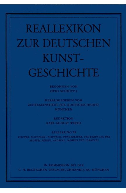 Cover: , Reallexikon Dt. Kunstgeschichte  99. Lieferung: Fischer, Fischfang - Wunderbarer Fischzug