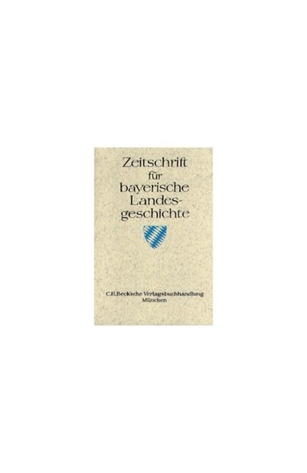 Cover: , Zeitschrift für bayerische Landesgeschichte Band 80 Heft 3/2017