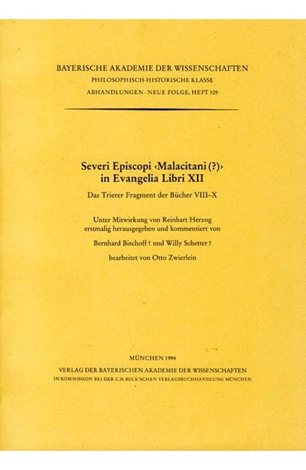 Cover: , Severi Episcopi Malacitani in Evangelia Libri XII</br>