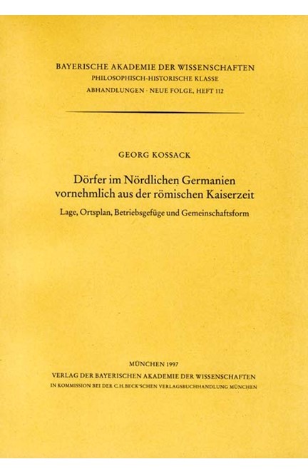 Cover: , Dörfer im Nördlichen Germanien vornehmlich aus der römischen Kaiserzeit