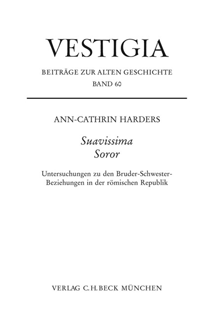 Cover: Ann-Cathrin Harders, Suavissima Soror