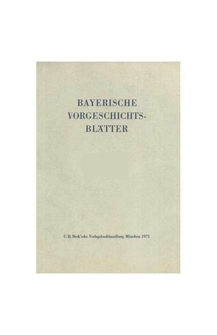Cover: , Bayerische Vorgeschichtsblätter 2018