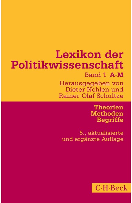 Cover: , Lexikon der Politikwissenschaft Bd. 1: A-M