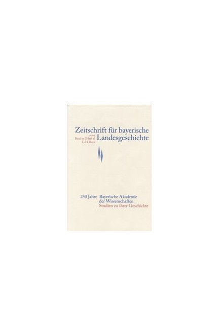 Cover: , Zeitschrift für bayerische Landesgeschichte Band 72 Heft 2/2009