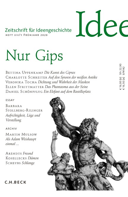 Cover: , Zeitschrift für Ideengeschichte Heft XIV/1 Frühjahr 2020