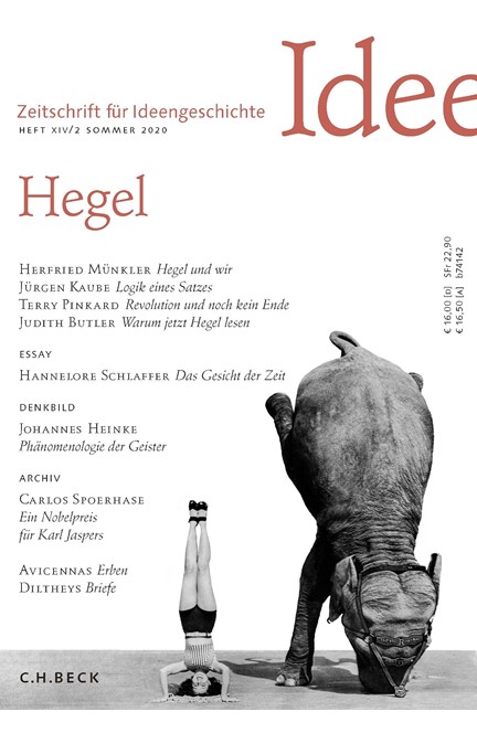 Cover: , Zeitschrift für Ideengeschichte Heft XIV/2 Sommer 2020