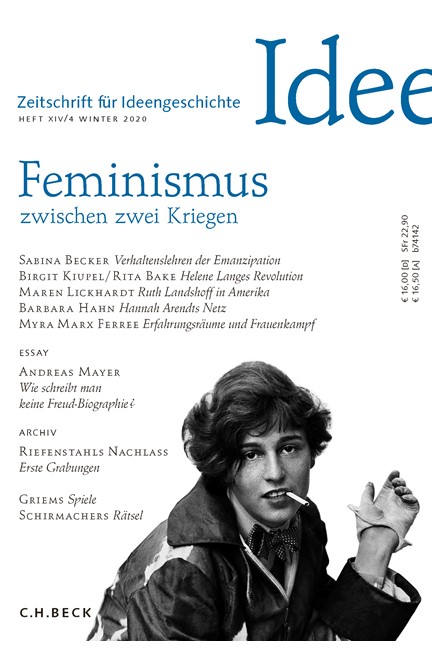 Cover: , Zeitschrift für Ideengeschichte Heft XIV/4 Winter 2020
