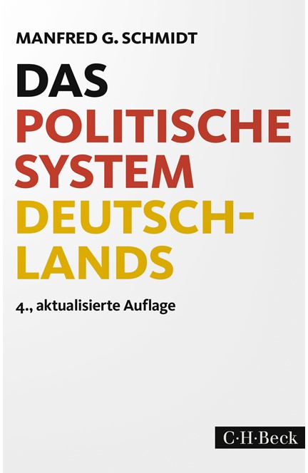 Cover: Manfred G. Schmidt, Das politische System Deutschlands