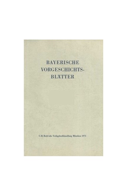 Cover: , Bayerische Vorgeschichtsblätter 2020