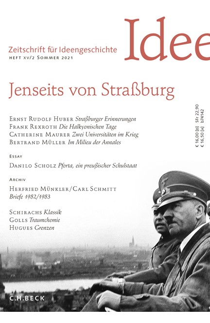 Cover: , Zeitschrift für Ideengeschichte Heft XV/2 Sommer 2021