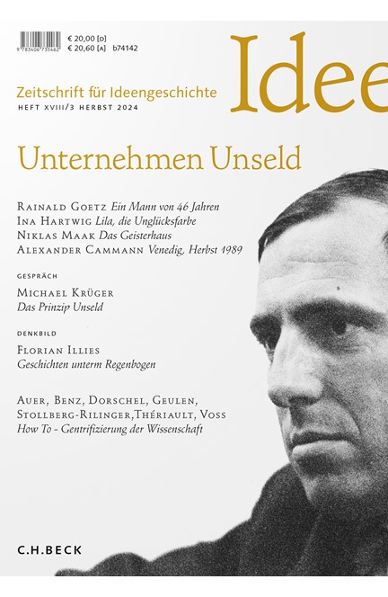 Cover: , Zeitschrift für Ideengeschichte Heft XVIII/3 Herbst 2024