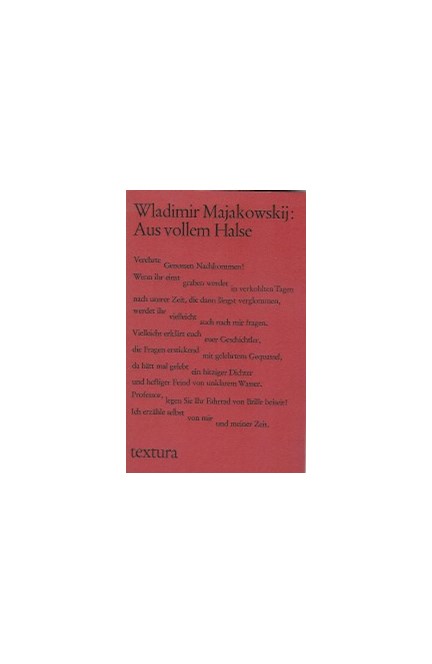 Cover: Wladimir Majakowskij, Aus vollem Halse