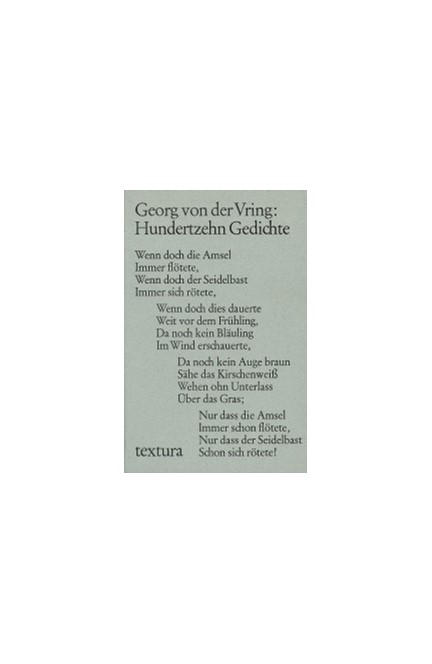 Cover: Georg von der Vring, Hundertzehn Gedichte
