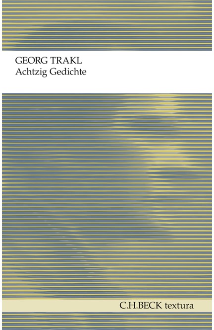 Cover: Georg Trakl, Achtzig Gedichte